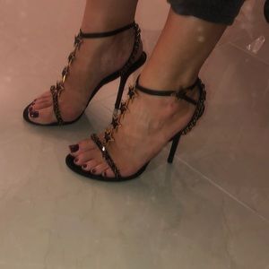 dolce and gabbana star heeled sandals